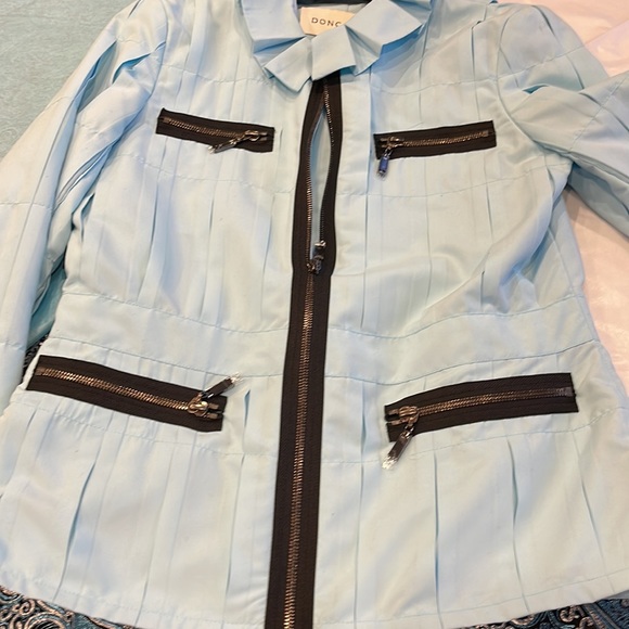 Doncaster Robin Egg Blue Jacket | Size 4 | NWT | Zip-Up Pastel Business Blazer - Picture 14 of 14